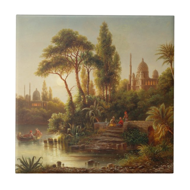 Orient in the Evening Light - Albert Rieger Kakelplatta (Framsidan)