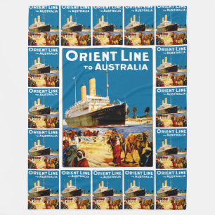Orient Line till Australien Fleecefilt