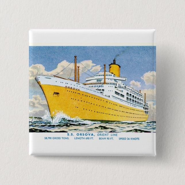 Orient Line's Orsova Knapp (Framsida)