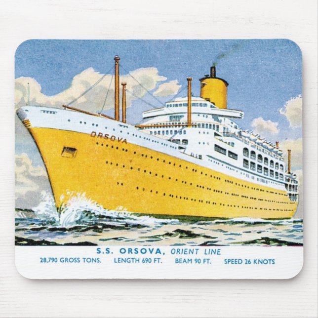 Orient Line's Orsova Musmatta (Framsidan)