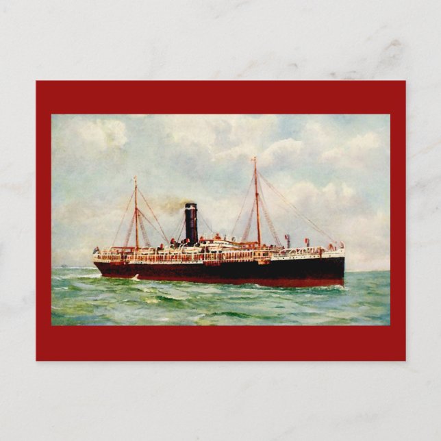 ORIENT-PACIFIC LINE R.M.S. "ORONTES" 1905 VYKORT (Framsida)