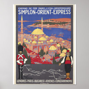 Orient som är uttrycklig till Constantinople Poster