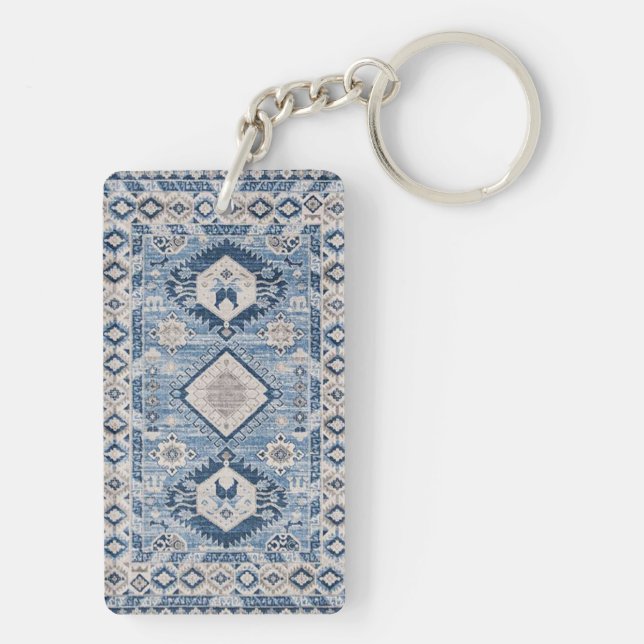 Oriental Antik Blå Kilimmatta (Baksidan)
