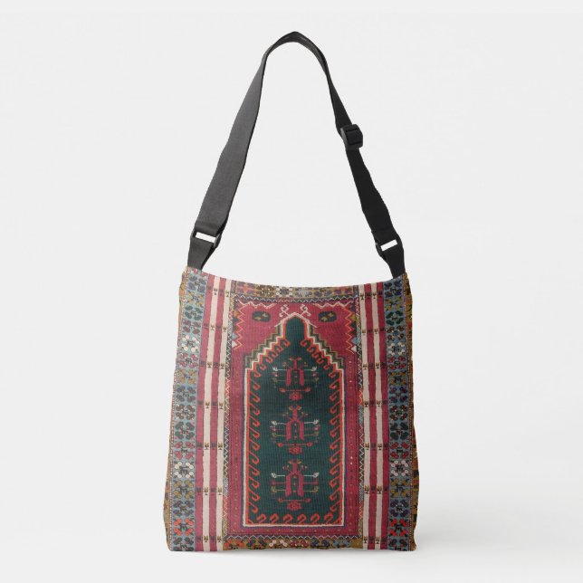 Oriental Antik Kilimmatta Axelväska (Framsida)