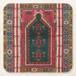 Oriental Antik Kilimmatta Underlägg Papper Kvadrat