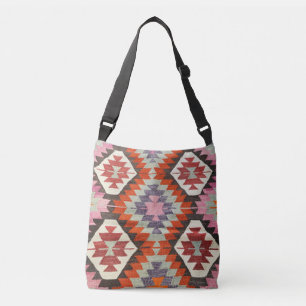 Oriental Antik Persisk Turkisk Kilim Matta Axelväska