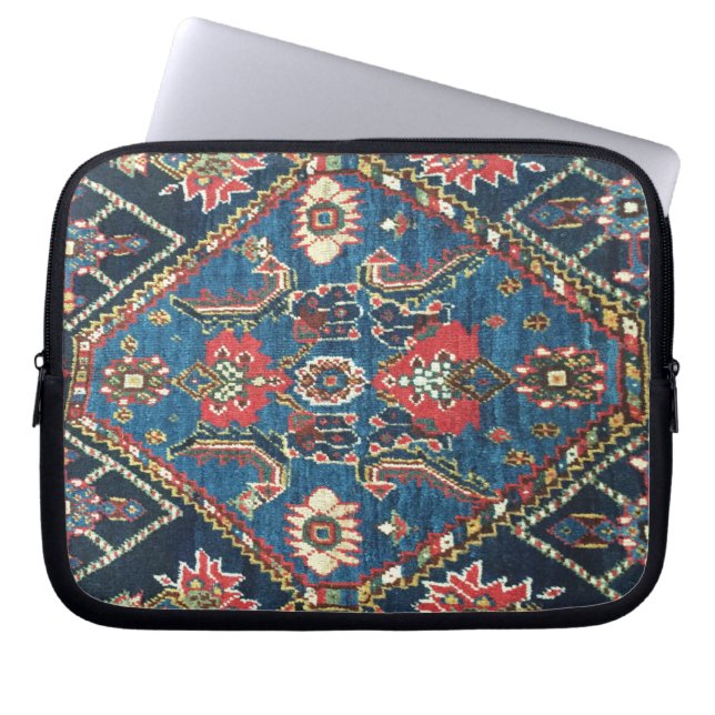 Oriental Antik Persisk Turkisk Matta Göromål Laptop Fodral (Framsidan)