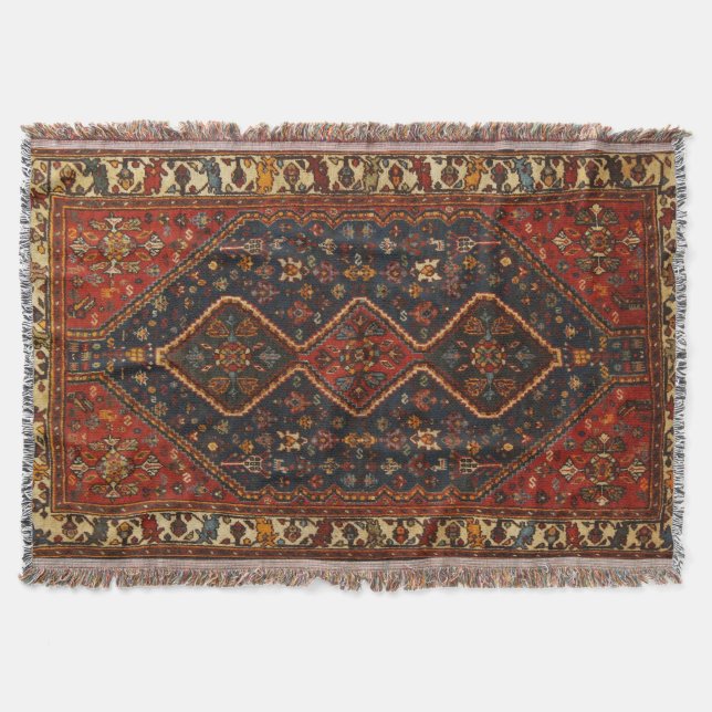 Oriental Antik Turkisk Persisk Matta Rug Filt (Framsidan)