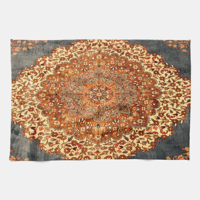 Oriental Antik Turkisk Persisk Textur Kökshandduk (Horisontell)