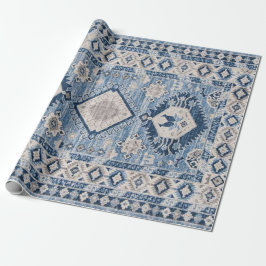 Oriental Antique Blue Kilim Matta Presentpapper