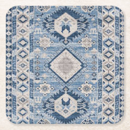 Oriental Antique Blue Kilim Matta Underlägg Papper Kvadrat
