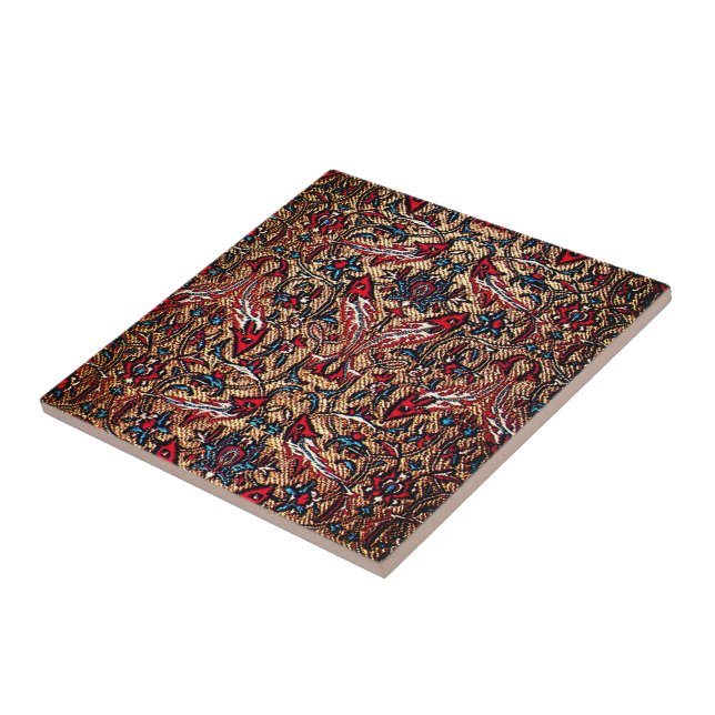 Oriental Antique Kilim Matta Kakelplatta (Sidan)