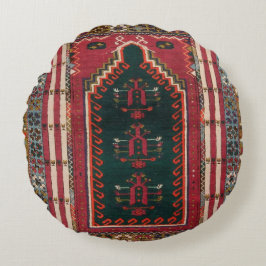 Oriental Antique Kilim Matta Rund Kudde