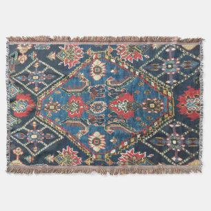 Oriental Antique Turkisk persian Blue Carpet Matta Filt