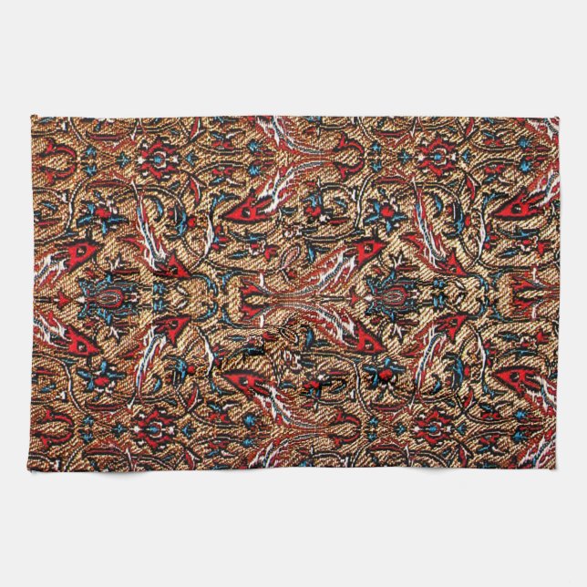 Oriental Antique Turque Red Persian Carpet Kökshandduk (Horisontell)