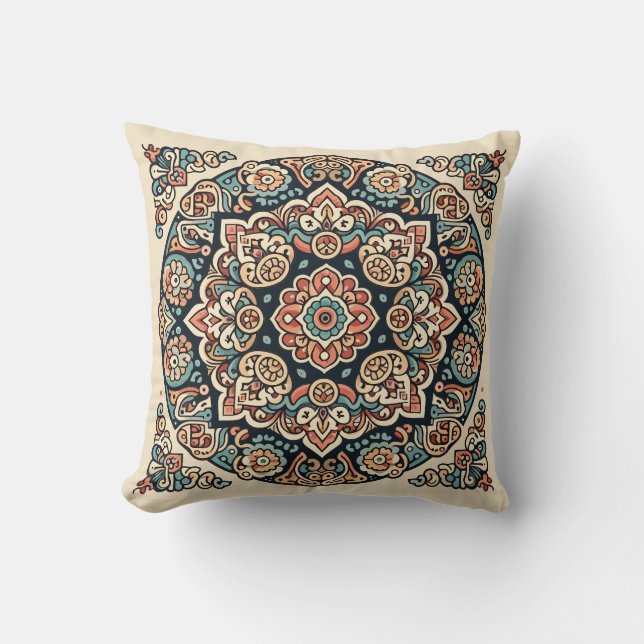 Oriental Arabesque Majestic Motifs Kudde (Framsida)