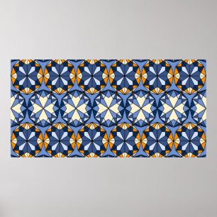 Oriental arabisk ornament, sömlös mönster poster