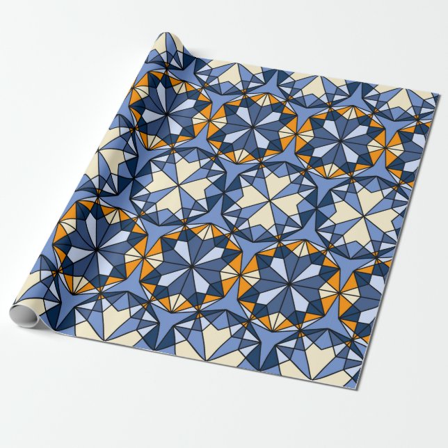 Oriental arabisk ornament, sömlös mönster presentpapper (Utrullad)