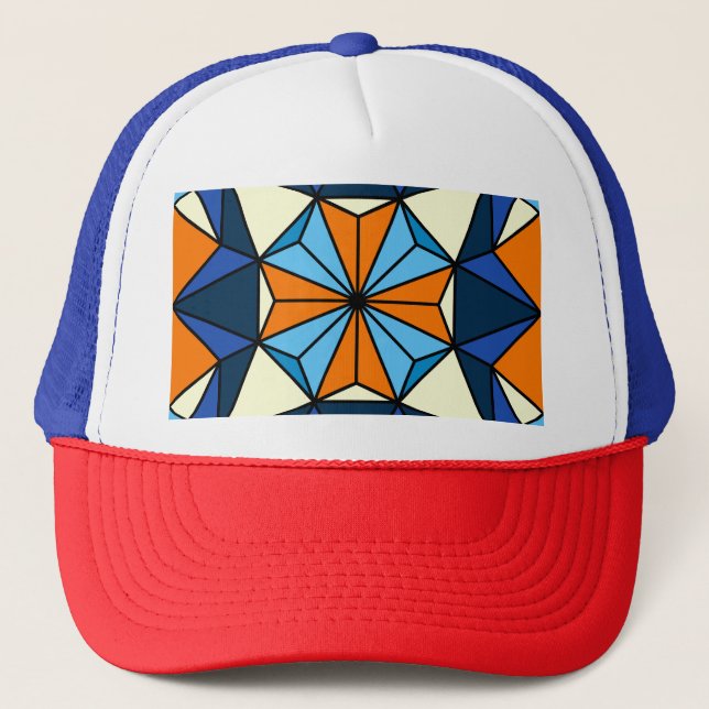 Oriental Arabiska Geometric Seamless Mönster Keps (Framsida)