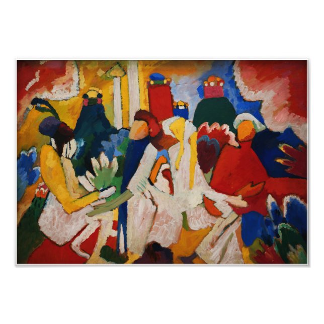 Oriental av Wassily Kandinsky Fototryck (Framsidan)