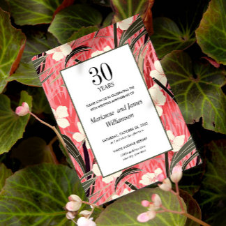 Oriental Bamboo Japansk Flower 30-årsdag