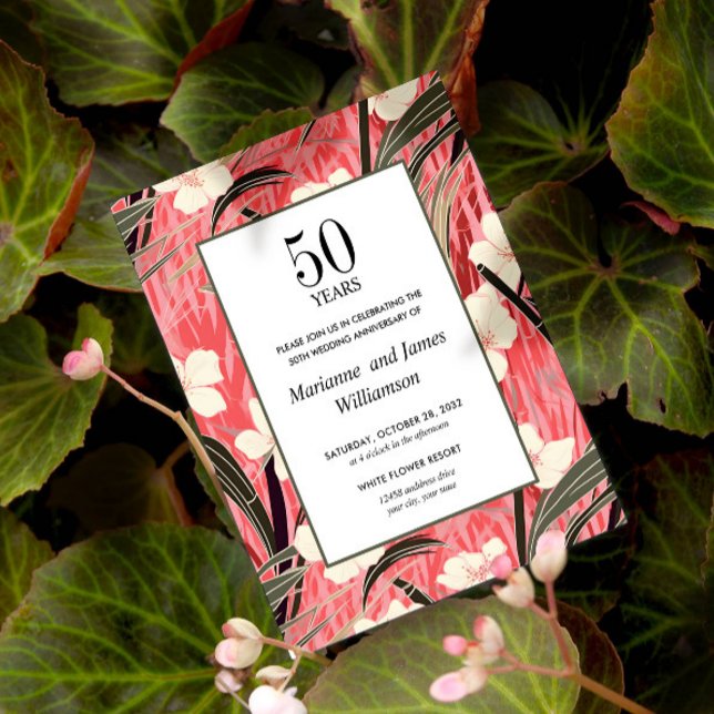 Oriental Bamboo Japansk Flower 50-årsdagen (budget 50th anniversary celebration party low cost)