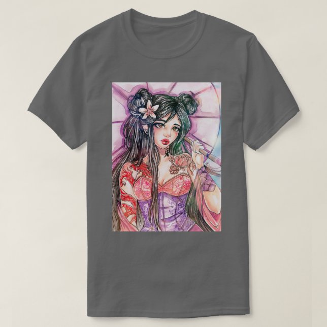 Oriental Beauty T Shirt (Design framsida)