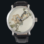 Oriental Bird Perched på Gren Armbandsur<br><div class="desc">Den här bilden skriver ut visningar vassa, levande bild av en orientalisk fågel som genomsyras på gren. Under den finns det en orange blomma med hög grad av noggrannhet i färg. Den här bran av contemporaryn av en traditionell orientalisk konst kommer att lägga till tecken i vilken vägg som helst...</div>
