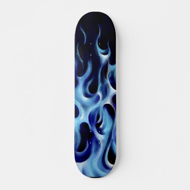 Oriental Blå Skateboard Bräda 19,5 Cm (Framsida)
