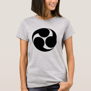 Oriental Black Kobayakawa Japan Mon Tomoe Art T Shirt