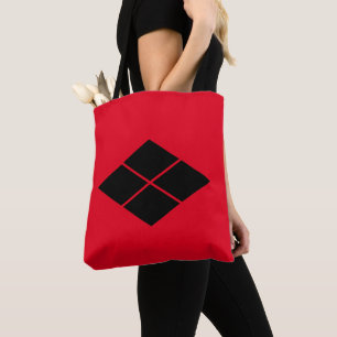 Oriental Black Red Takeda Japan Mon Art becomes Tygkasse
