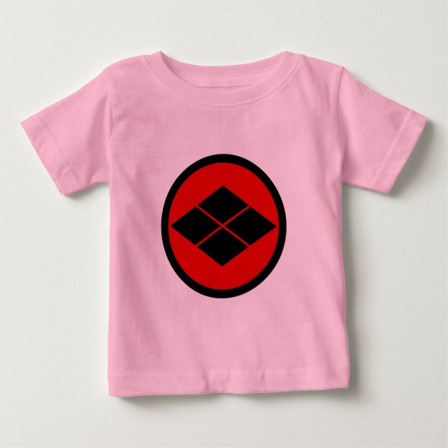 Oriental Black Takeda Japan Mon Vector Art T Shirt (Framsida)