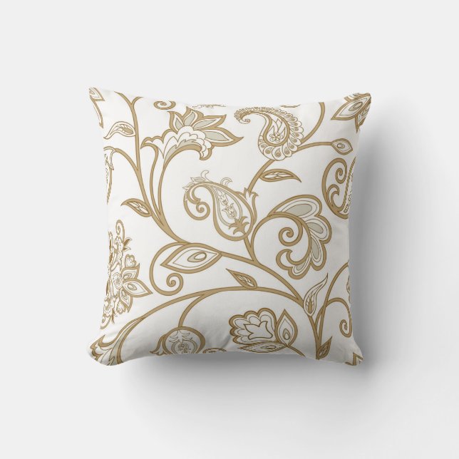 Oriental Blommigt: Flourish Tiled Ethnic. Kudde (Framsida)