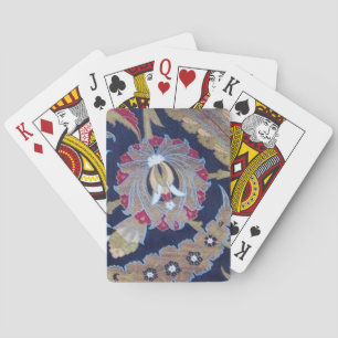 ORIENTAL BLOMMIGT,GRÖNT SVART BLÅDAMASKFLÖDEN CASINOKORT