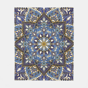 Oriental Blommigt: Vintage Carpet Fleecefilt