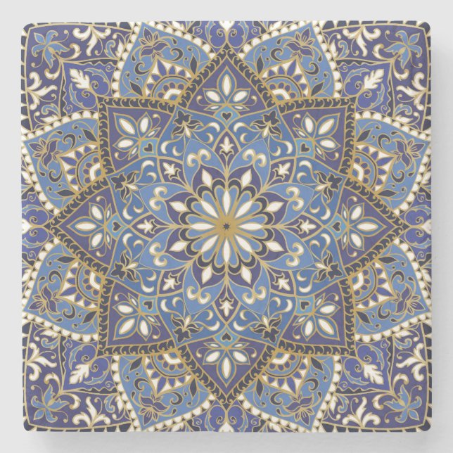 Oriental Blommigt: Vintage Carpet Stenunderlägg (Framsidan)