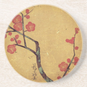 Oriental blommigt vintage japanese cherry blommar underlägg