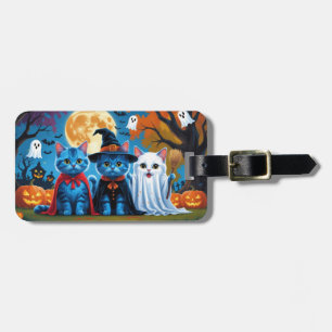 Oriental Blue Cats Pumpkin Halloween Funny Bagagebricka