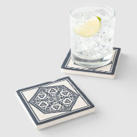 Oriental Blue Ottoman Turkisk Tracery Vector Art