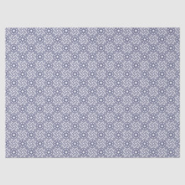Oriental Blue White Moroccan Geometric Mönster
