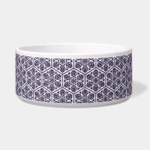 Oriental Blue White Turette Geometric Art