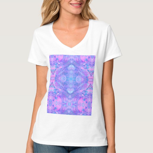 Oriental Boho Graphic - Cosmic Abstrakt Fantasy T Shirt (Framsida)