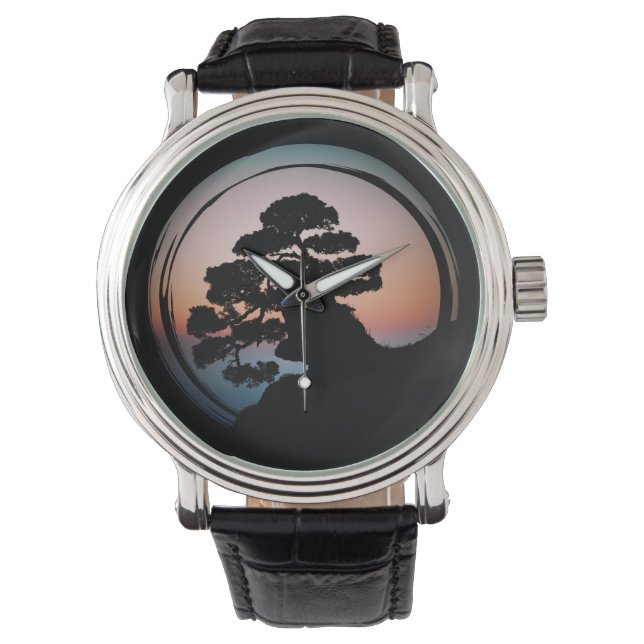 Oriental Bonsai Träd Armbandsur (Framsida)