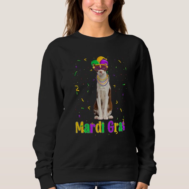 Oriental Cat Mardi Gras Meowdi Gras Kitten Mask T Shirt (Framsida)