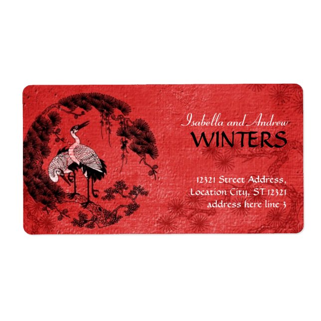 Oriental Cranes Fraktsedel (Framsidan)