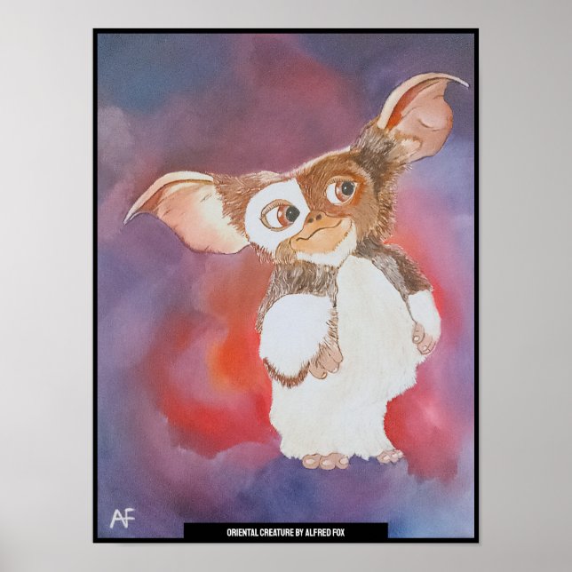 Oriental Creatinting Painting av Alfred Fox Poster (Framsidan)