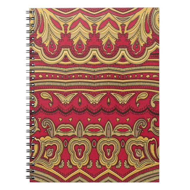 Oriental Decor: Abstrakt Closeup Anteckningsbok (Framsidan)