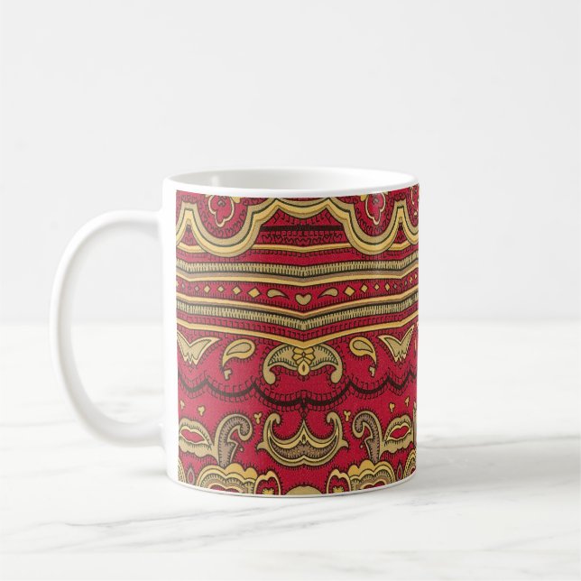 Oriental Decor: Abstrakt Closeup Kaffemugg (Vänster)