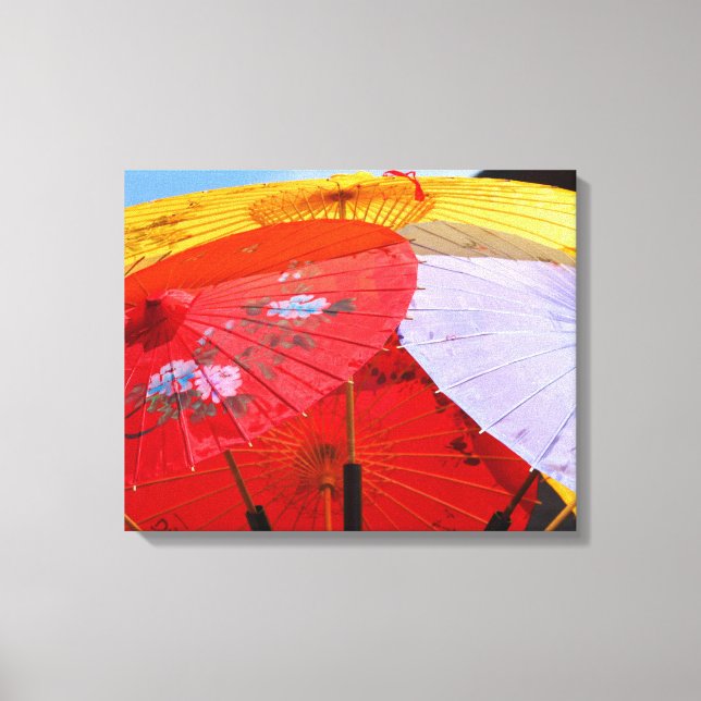 ORIENTAL DESIGN UMBRELLAS WRAPPED CANVAS (Framsida)