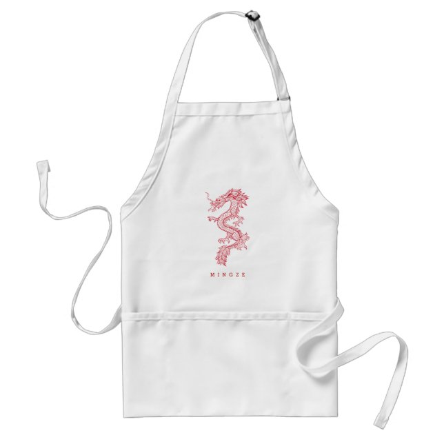 Oriental Dragon | Anpassat namn Förkläde (Framsidan)